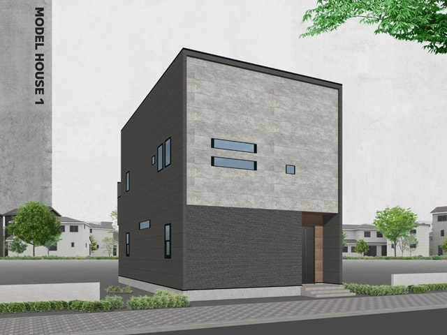 モデルハウス１号地　外観パース